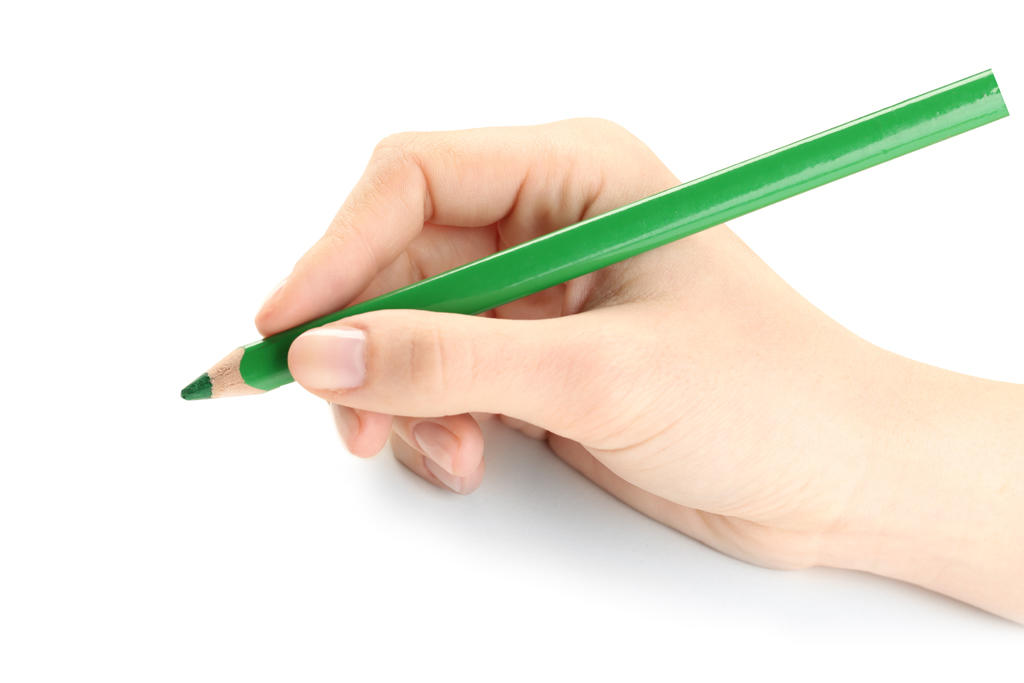 Correct pencil pincer grip