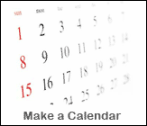Make a Calendar Printable Worksheet