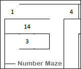 Number Maze (1-15) Printable Worksheet