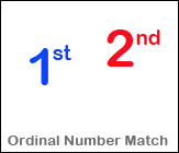 Ordinal Number Match Printable Worksheet