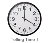 Telling Time 1: Write the Time Printable Worksheet