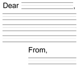 Write a Letter Template Printable Worksheet